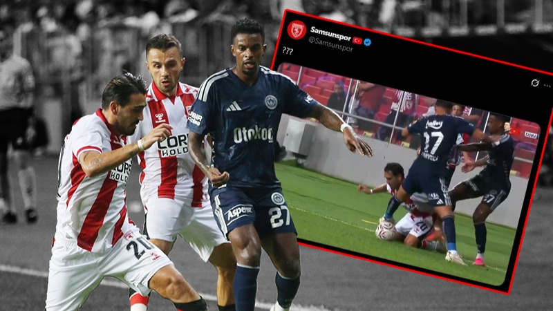Samsunspor, Fenerbahçe maçı devam ederken paylaştı. Üç soru işaretli tepki