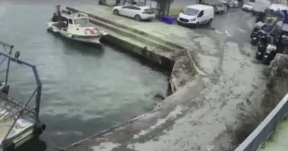 Sarıyer'de denize düşen araç: Sürücüyü kurtarmak için seferber oldu