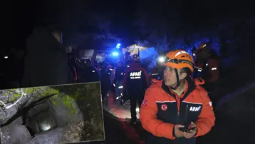 Define için girdikleri sarnıçta mahsur kaldılar