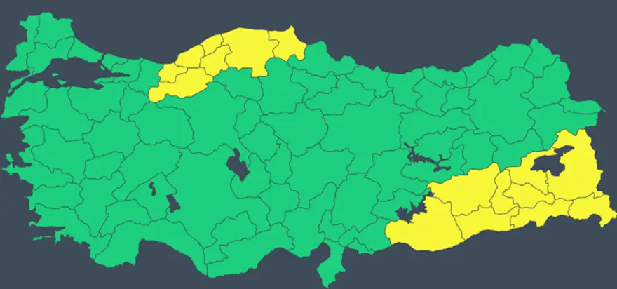 Yeni haftada donacağız. 56 ilde kar uyarısı 2