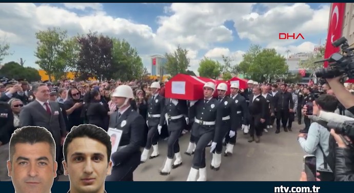 Şehit polislere acı veda... 