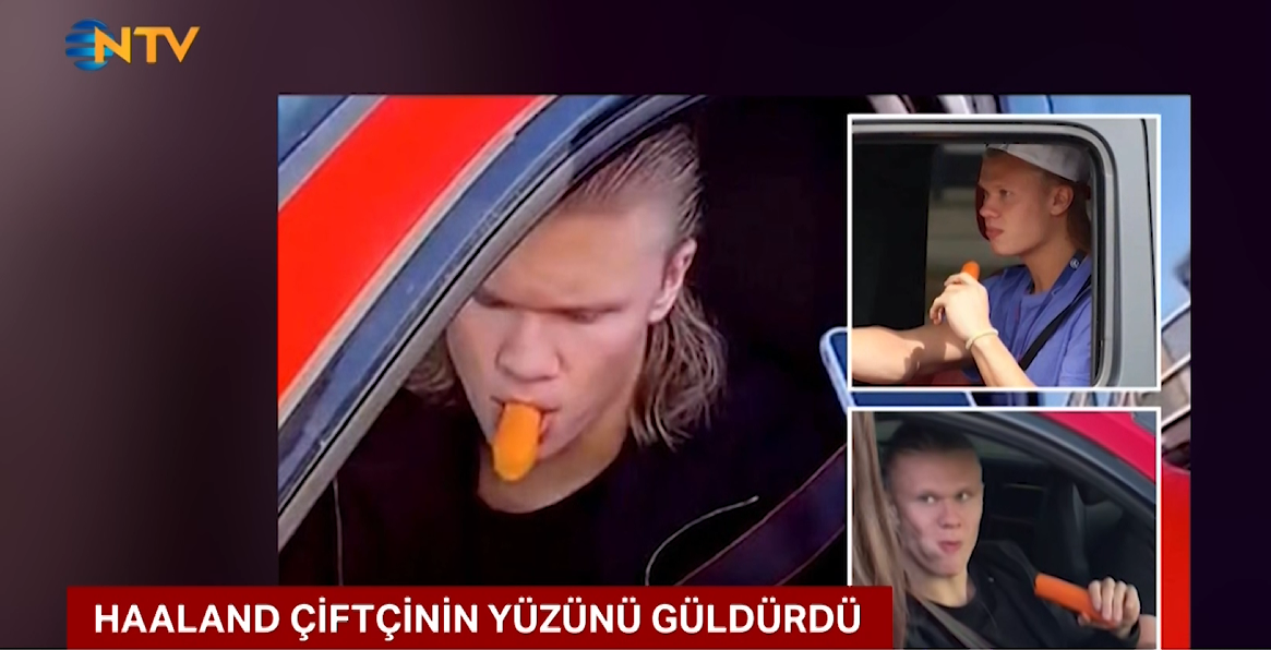 Yıldız futbolcu Haaland havuç yedi, Norveç'te satışlar patladı