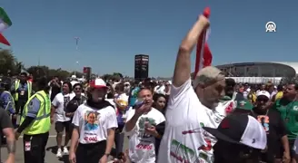 Belçika-İran maçı öncesi Los Angeles'ta gerginlik çıktı