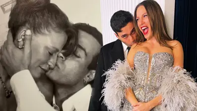 Serenay Sarıkaya aşka geldi. Sevgilisi Mert Demir'e romantik doğum günü kutlaması