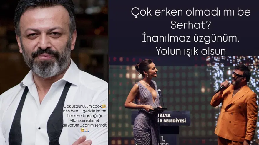 Dostları ve rol arkadaşlarından Serhat Mustafa Kılıç'a hüzünlü veda. "Hoşçakal Ergun Plak" 2