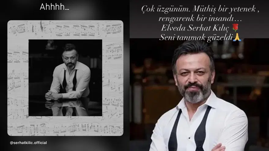 Dostları ve rol arkadaşlarından Serhat Mustafa Kılıç'a hüzünlü veda. "Hoşçakal Ergun Plak" 3