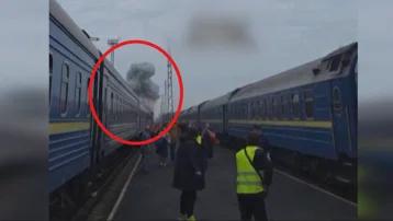 Rusya'nın dronla vurduğu trenin görüntüleri ortaya çıktı