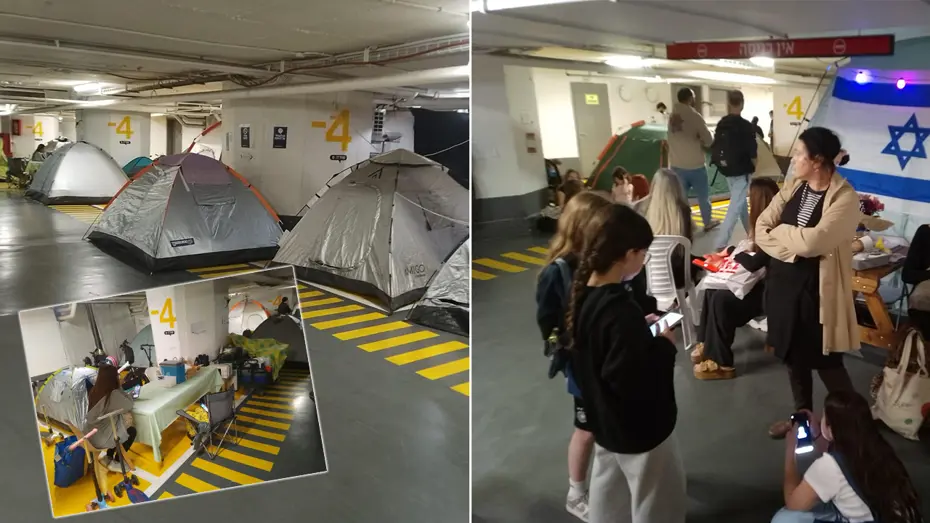 NTV ekibi Tel Aviv'in en büyük sığınağını görüntüledi 