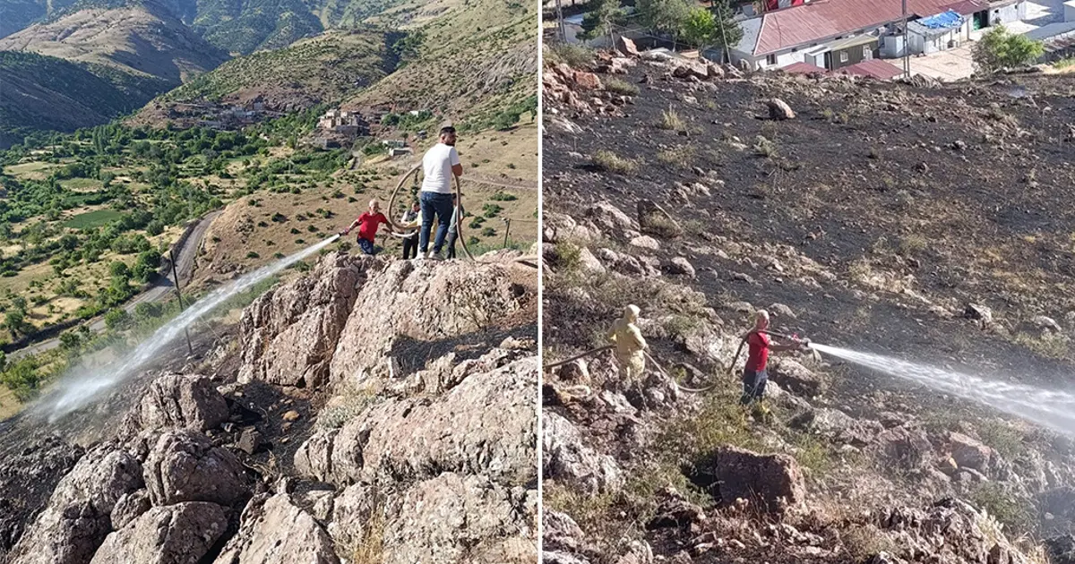 Siirt'te çıkan yangın büyümeden söndürüldü