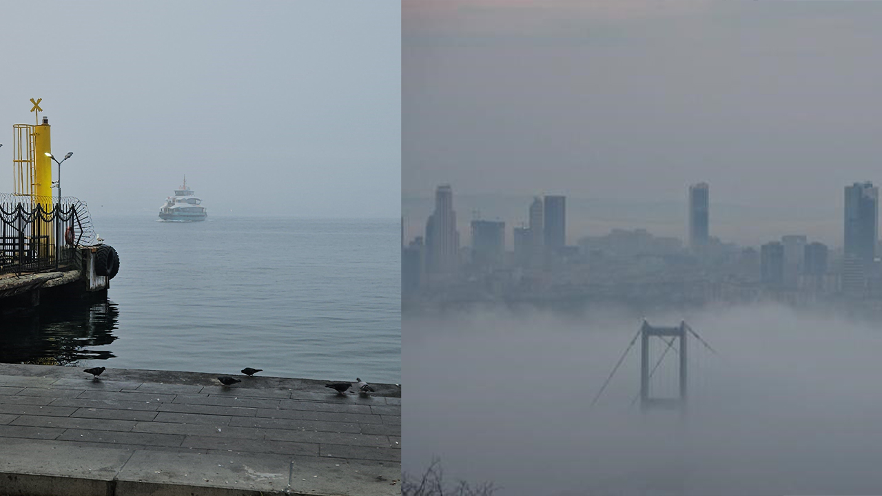 İstanbul'u sis bastı. Boğaz trafiği durdu