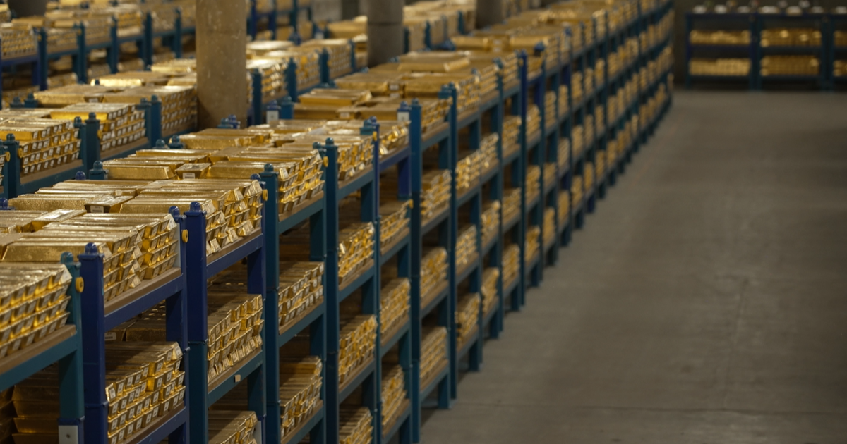 Dünyanın en büyük altın deposu. 60 ülkenin altınları burada tutuluyor