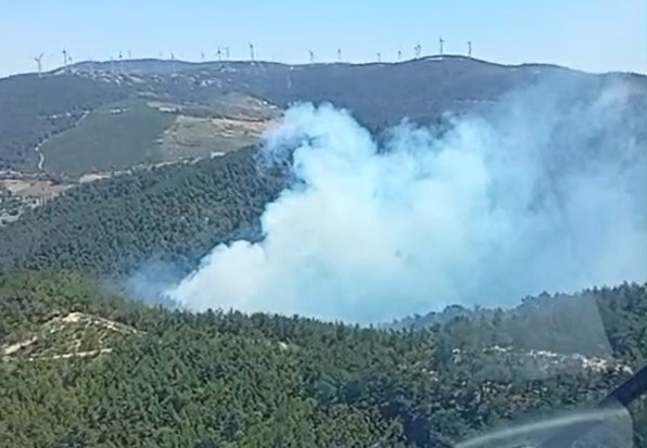 Manisa Soma'daki orman yangını kontrol altında