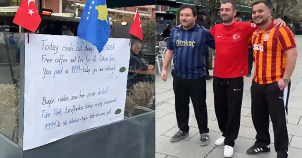 Kosova-Türkiye maçı öncesi sokaklar hareketlendi. "1999'da siz ödediniz, bugün hiçbir borcunuz yok."