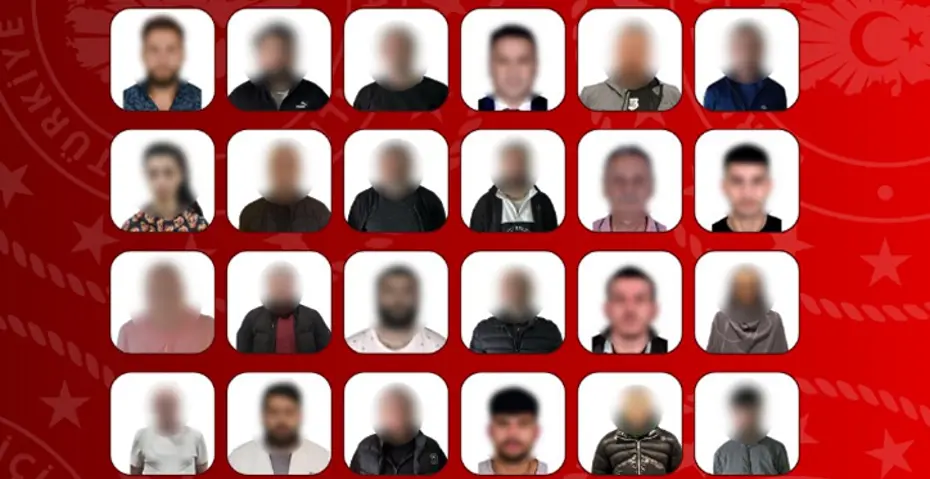 23'ü kırmızı bültenle aranan 41 suçlu yakalandı