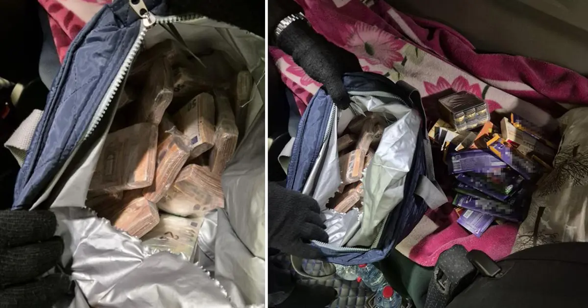 TIR'daki çikolata dolu çantadan balya balya euro çıktı