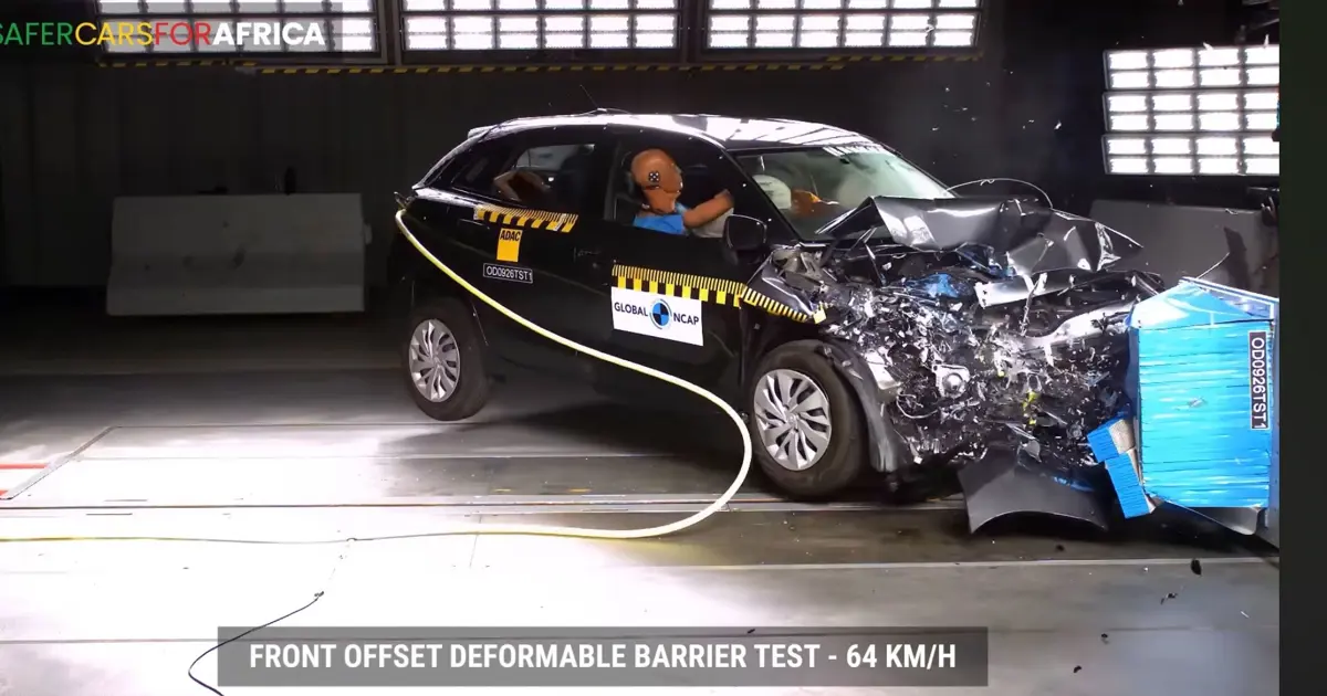 Toyota Starlet, Global NCAP Testinde Sıfır Yıldız Aldı