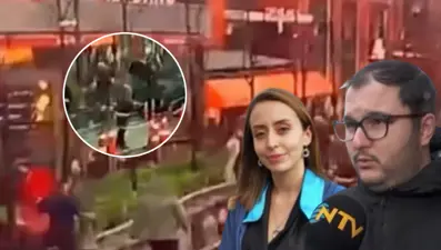 Beyoğlu'ndaki tabela faciası can alıyordu. İşletme sahibi NTV'ye konuştu