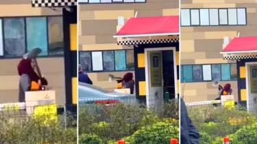 Taksi durağında sinir krizi: Seyyar küllükle saldırdı