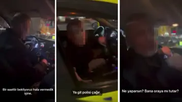 Takside kredi kartı kavgası