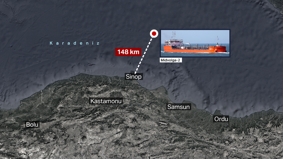 Karadeniz'de bir Rus tankerine daha saldırı