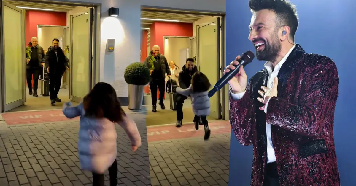 İstanbul konserleri biten Tarkan kızına kavuştu. Liya ile günler sonra ilk kucaklaşma