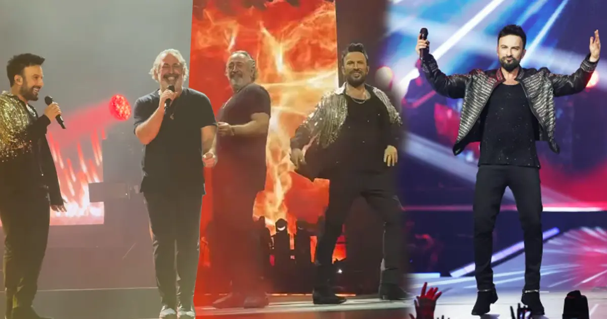Tarkan konserinde Cem Yılmaz sürprizi. "Kuzu Kuzu" düeti sosyal medyaya damga vurdu