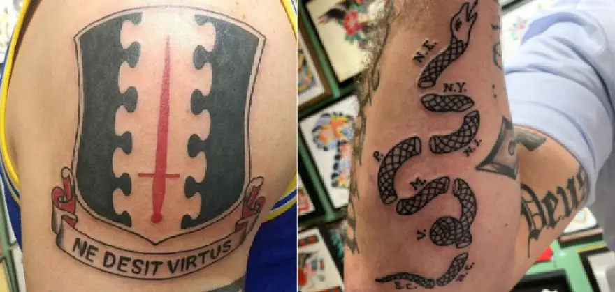 KENDİSİNİN VE ABD'NİN GEÇMİŞİNE GÖNDERMELİ DÖVMELER 2