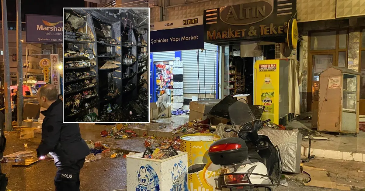 Yalova'da ailesiyle tartışan genç babasına ait tekel bayisini ateşe verdi