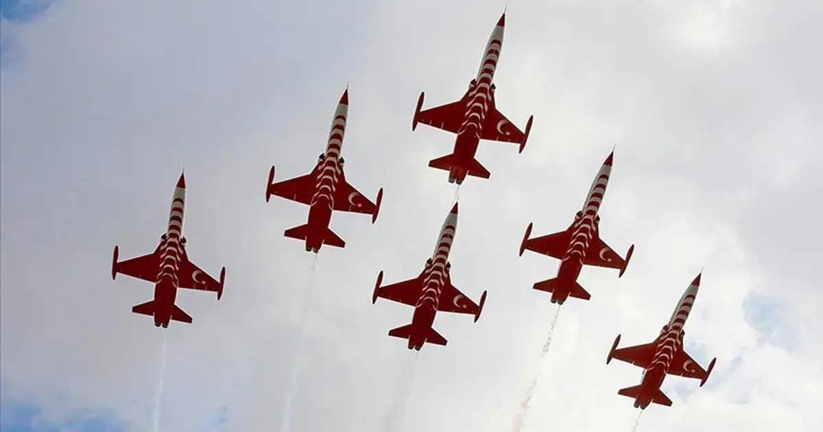 Türk Yıldızları eğitim uçuşlarından görüntü paylaştı