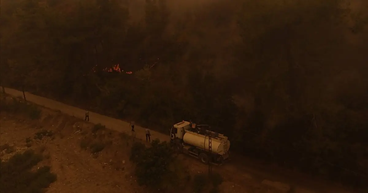 Suriye'nin Lazkiye bölgesindeki yangın söndürüldü