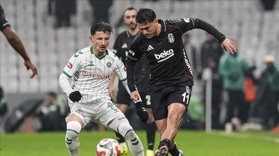 Beşiktaş ile Konyaspor yarı finalde karşı karşıya. İlk 11'ler belli oldu