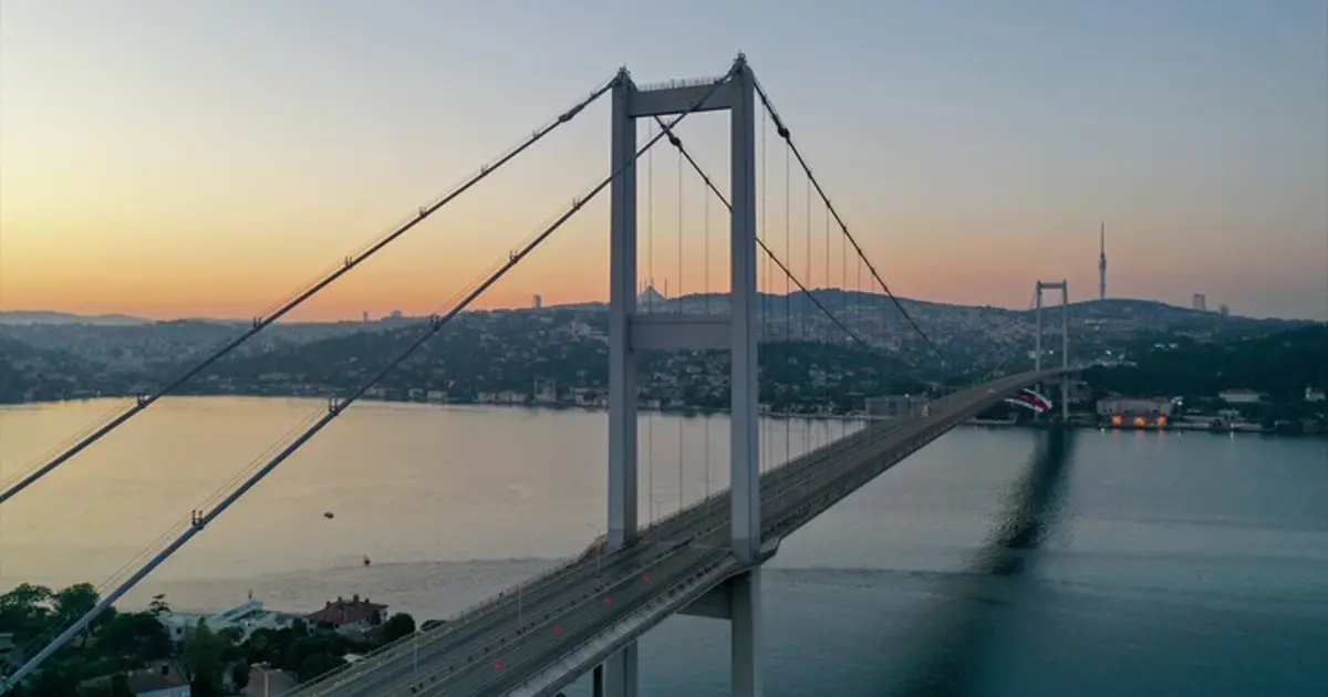 15 Temmuz Şehitler Köprüsü'nde dizi çekimi. 3 gece trafiğe kapacak
