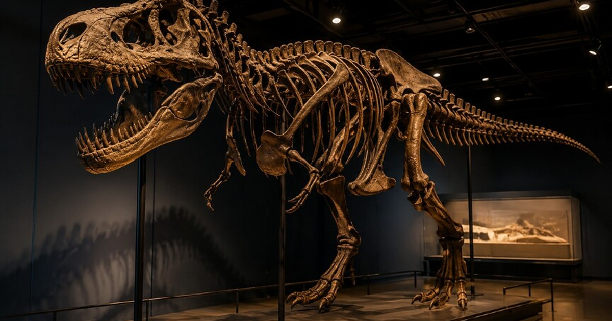ABD'deki müzayedede T-rex iskeleti 50,1 milyon dolara satılarak rekor kırdı
