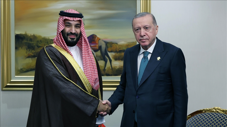 Cumhurbaşkanı Erdoğan, Suudi Arabistan Veliaht Prensi Bin Selman ile görüştü