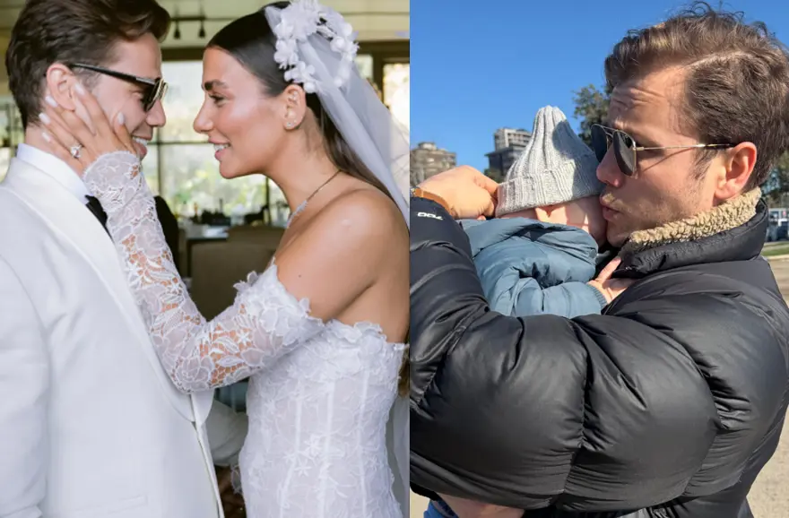 Tolga Sarıtaş ve oğlundan yeni poz. Eşi Zeynep Mayruk paylaştı 4