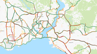 İstanbul'da trafiği adımlar adım ilerliyor