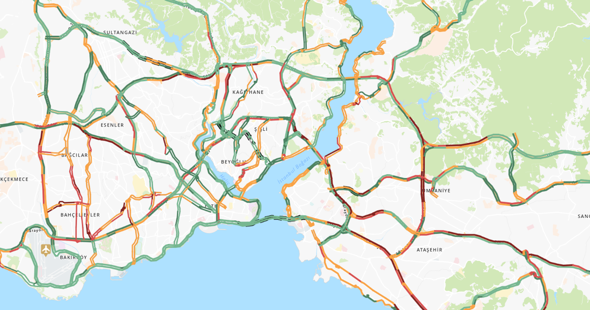 İstanbul'da trafik adım adım ilerliyor