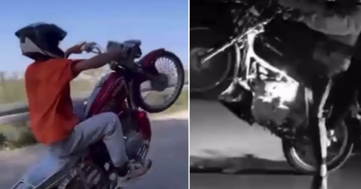 Akrobatik hareketler yapan motorsikletçi 77 bin lira ceza yedi