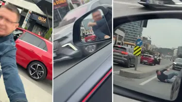 İstanbul'da trafik kavgasında kaza: Kapıyı açmak istedi, yere düştü
