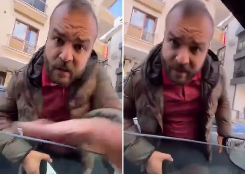 Ters yön dehşeti! Kendisini uyaran sürücüye saldırdı