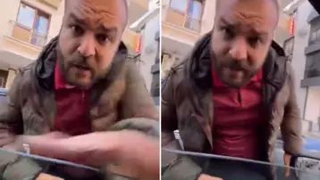 Ters yön dehşeti! Kendisini uyaran sürücüye saldırdı