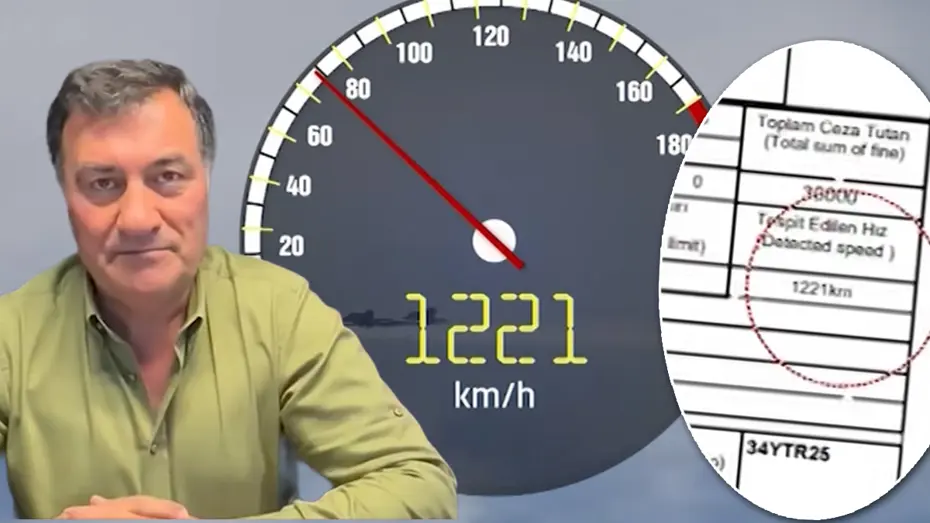 Trafikte görülmemiş hız cezası. Formula 1 ve yolcu uçağından bile süratli çıktı