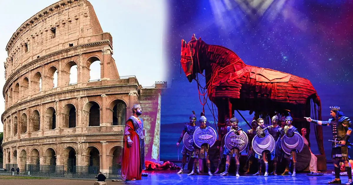 Roma'da Troya rüzgarı. Kolezyum'da sergilenecek