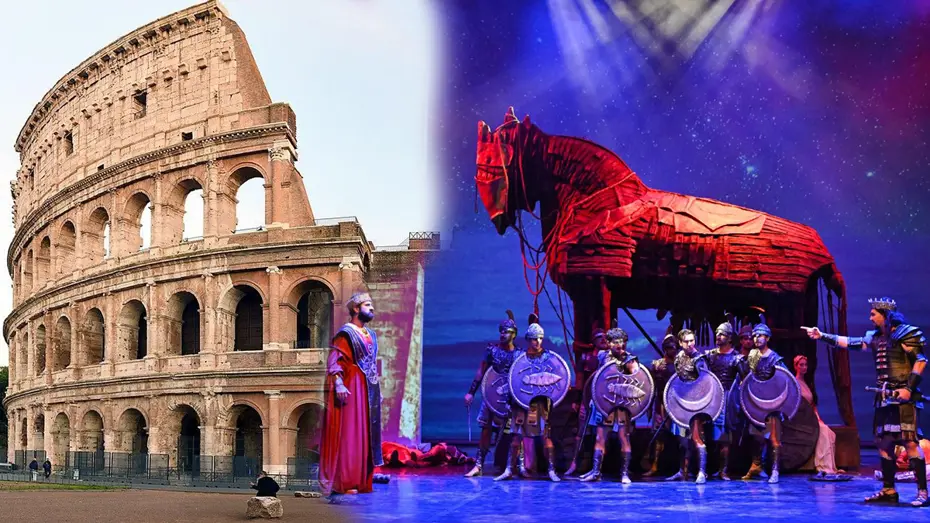 Roma'da Troya rüzgarı. Kolezyum'da sergilenecek