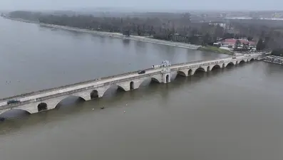 Meriç ve Tunca nehirlerinde debi yükseldi