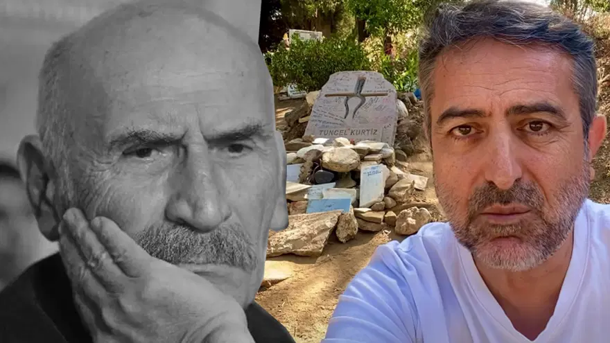 Tuncel Kurtiz'in mezarının son halini Nail Kırmızıgül paylaştı. "Türbeye dönüştürmüşler" 