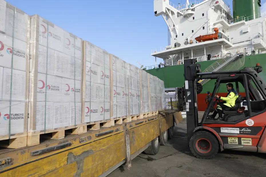 Türkiye Sigorta ve Türk Kızılay iş birliğiyle Gazze’ye destek