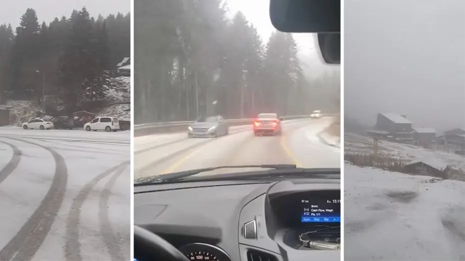 Uludağ beyaza büründü