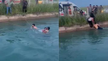 Sulama kanalında can pazarı