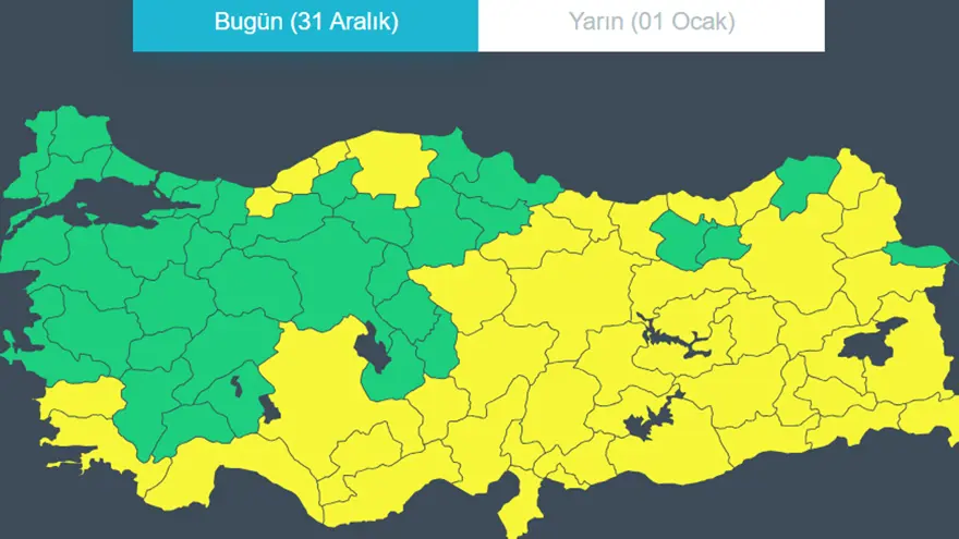 UYARI YAPILAN İLLER 1